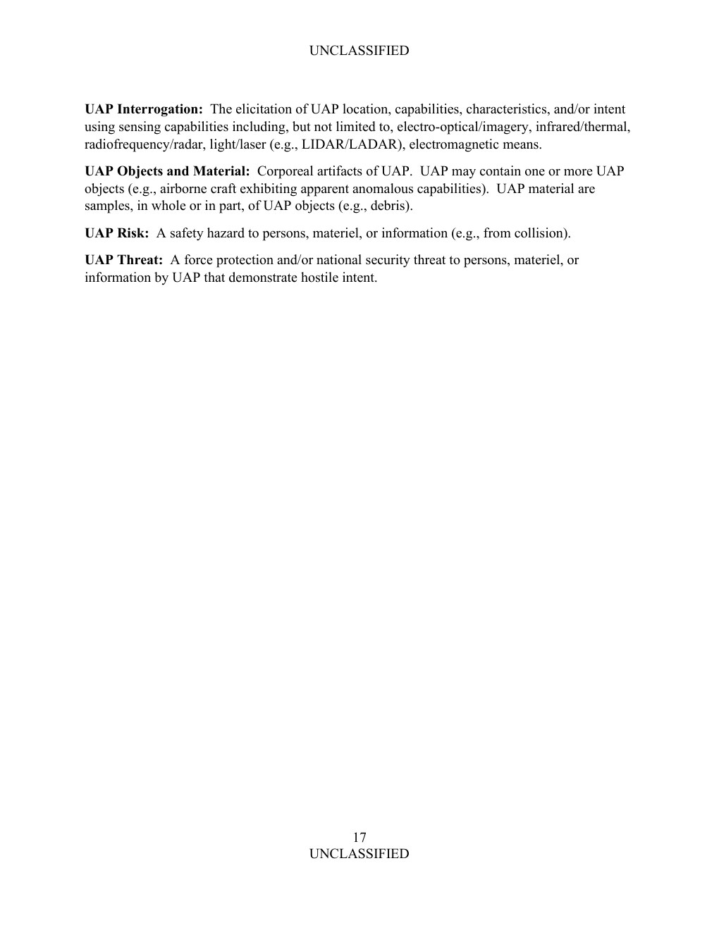 FY2024 UAP年次報告公式PDFの18ページ