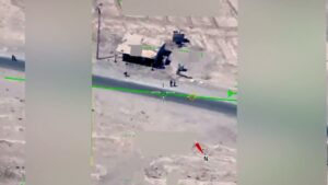 MQ-9公式映像に現れた中東の銀色球状物体